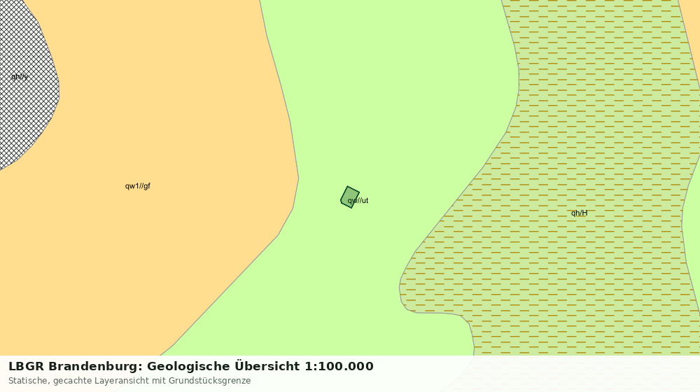 Statische Kartenansicht: LBGR Brandenburg: Geologische Übersicht 1:100.000