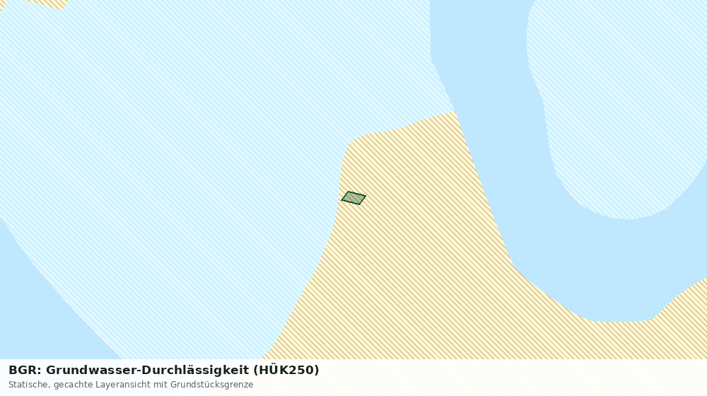 Statische Kartenansicht: BGR: Grundwasser-Durchlässigkeit (HÜK250)