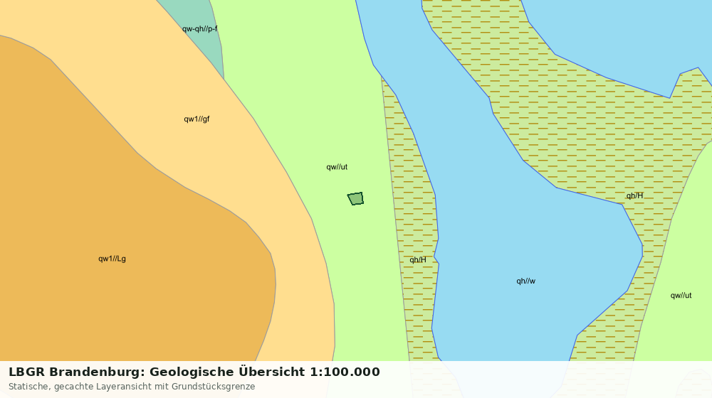 Statische Kartenansicht: LBGR Brandenburg: Geologische Übersicht 1:100.000