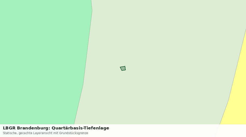 Statische Kartenansicht: LBGR Brandenburg: Quartärbasis-Tiefenlage