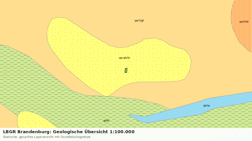 Statische Kartenansicht: LBGR Brandenburg: Geologische Übersicht 1:100.000