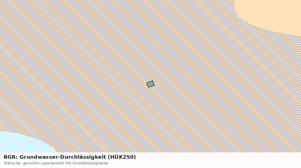 Statische Kartenansicht: BGR: Grundwasser-Durchlässigkeit (HÜK250)
