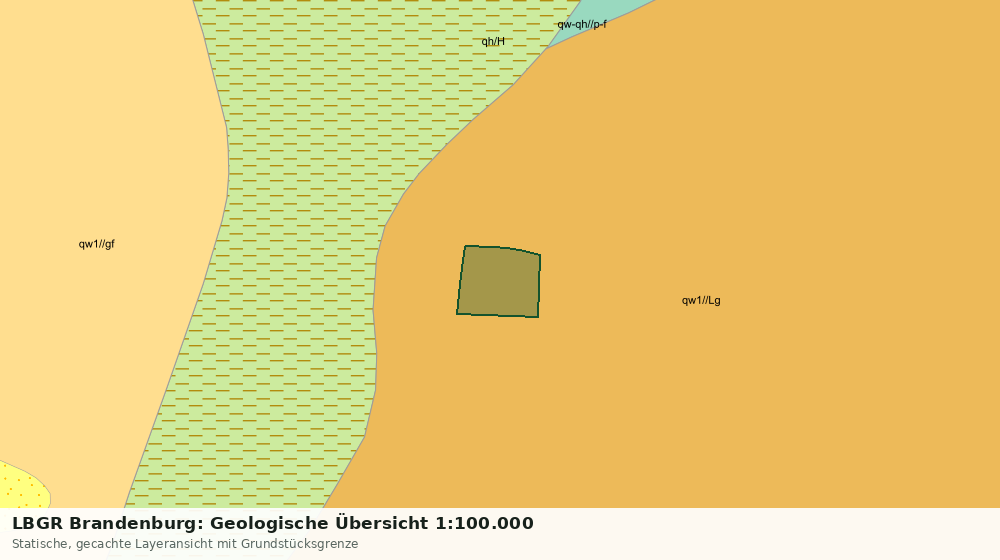 Statische Kartenansicht: LBGR Brandenburg: Geologische Übersicht 1:100.000