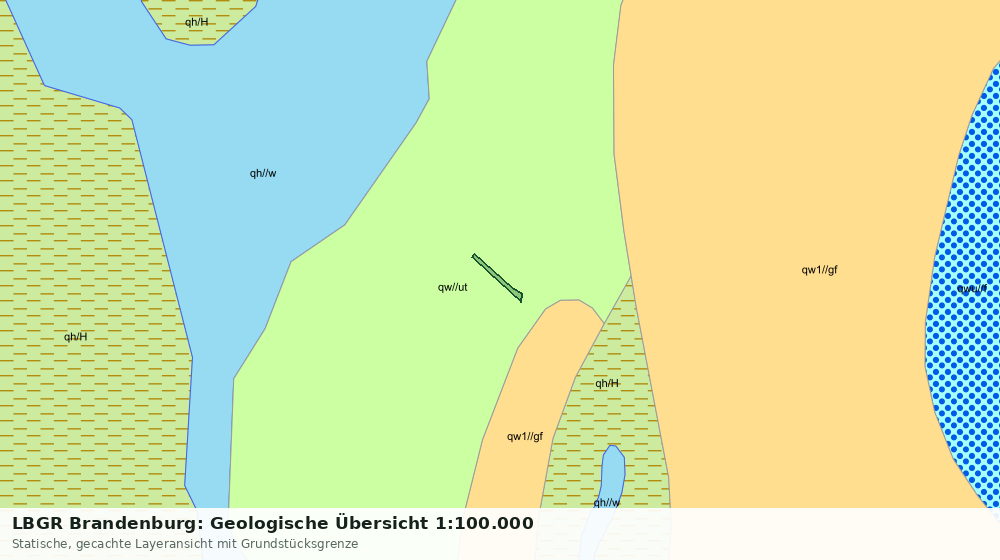 Statische Kartenansicht: LBGR Brandenburg: Geologische Übersicht 1:100.000