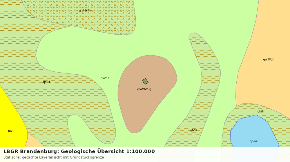Statische Kartenansicht: LBGR Brandenburg: Geologische Übersicht 1:100.000