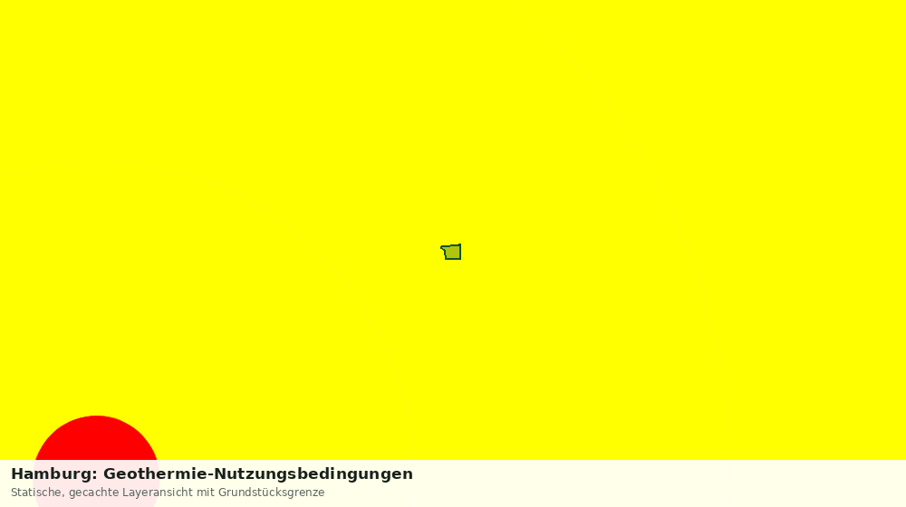 Statische Kartenansicht: Hamburg: Geothermie-Nutzungsbedingungen