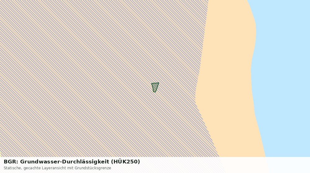 Statische Kartenansicht: BGR: Grundwasser-Durchlässigkeit (HÜK250)