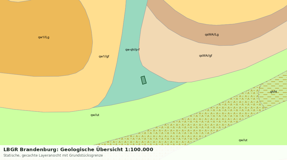 Statische Kartenansicht: LBGR Brandenburg: Geologische Übersicht 1:100.000