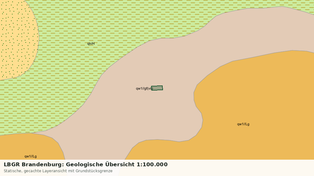Statische Kartenansicht: LBGR Brandenburg: Geologische Übersicht 1:100.000