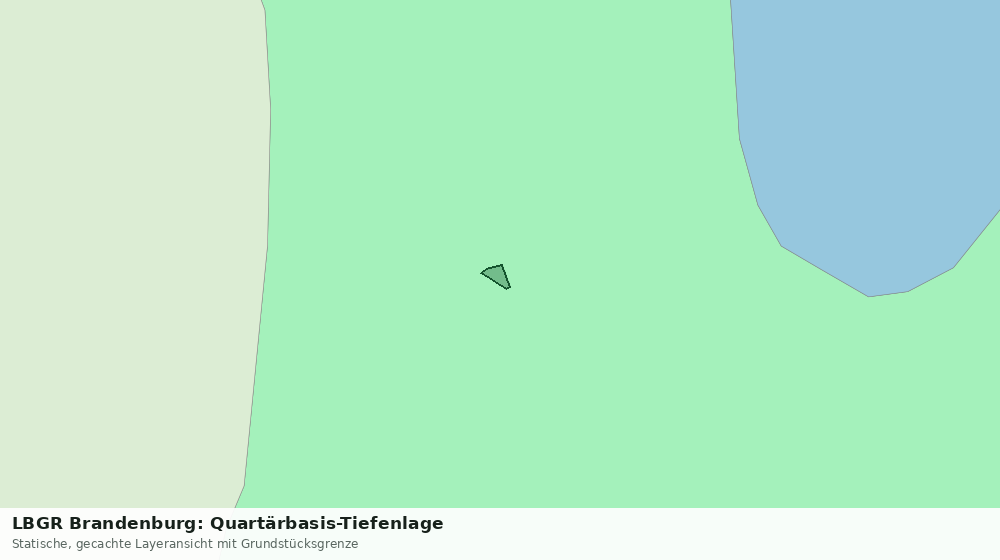 Statische Kartenansicht: LBGR Brandenburg: Quartärbasis-Tiefenlage