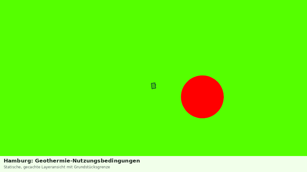 Statische Kartenansicht: Hamburg: Geothermie-Nutzungsbedingungen