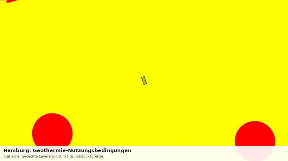 Statische Kartenansicht: Hamburg: Geothermie-Nutzungsbedingungen