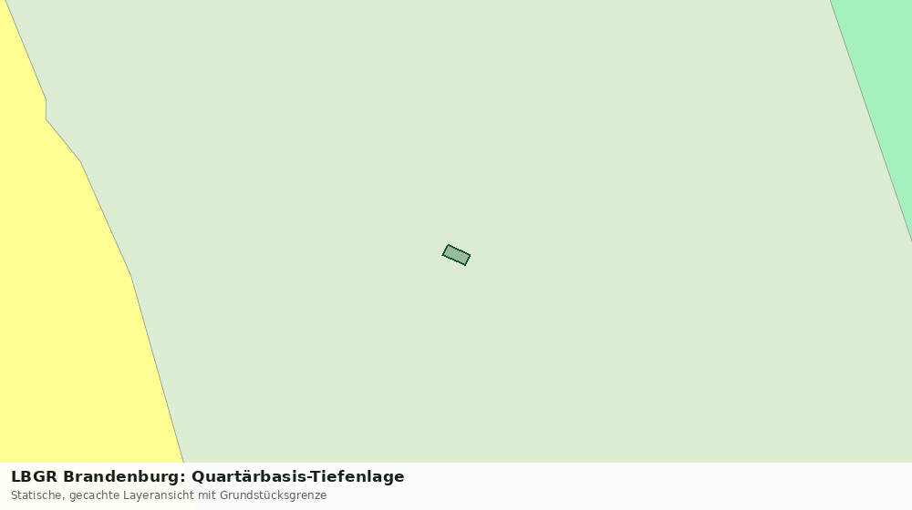 Statische Kartenansicht: LBGR Brandenburg: Quartärbasis-Tiefenlage