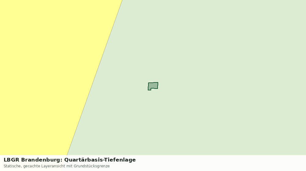 Statische Kartenansicht: LBGR Brandenburg: Quartärbasis-Tiefenlage
