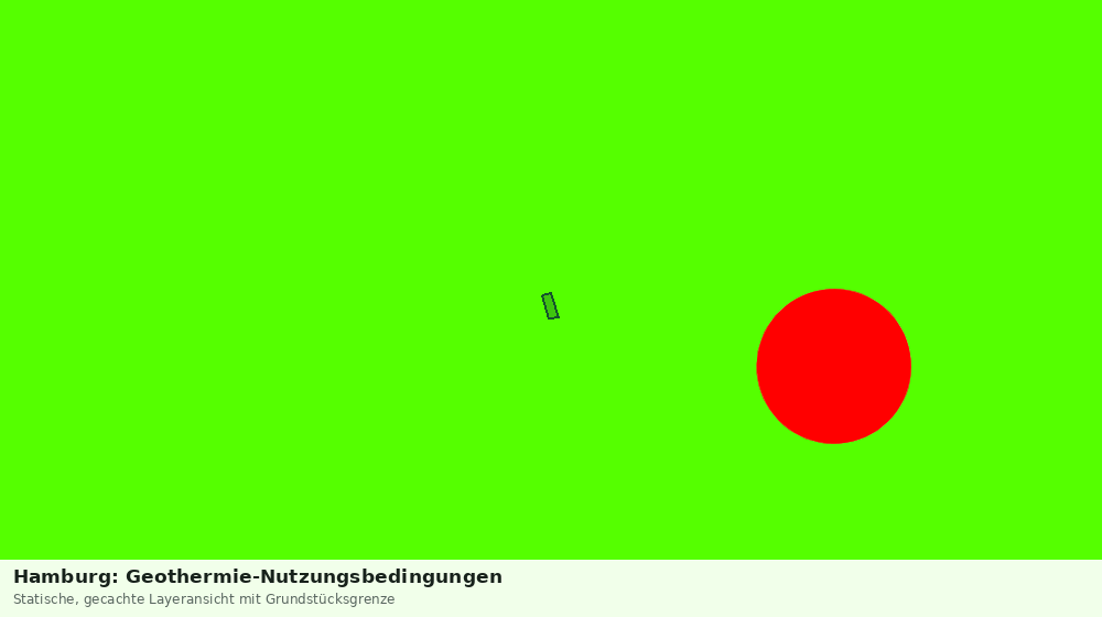 Statische Kartenansicht: Hamburg: Geothermie-Nutzungsbedingungen