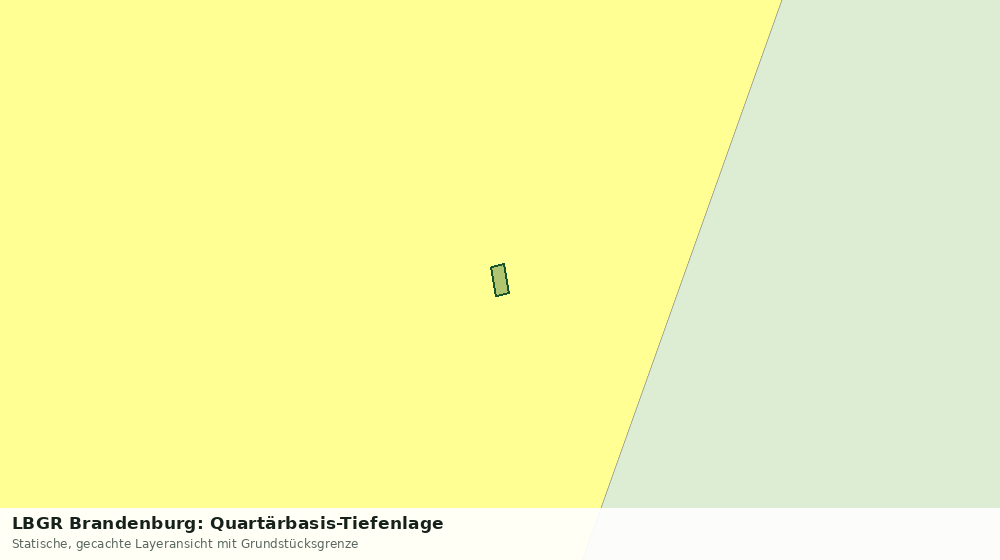 Statische Kartenansicht: LBGR Brandenburg: Quartärbasis-Tiefenlage