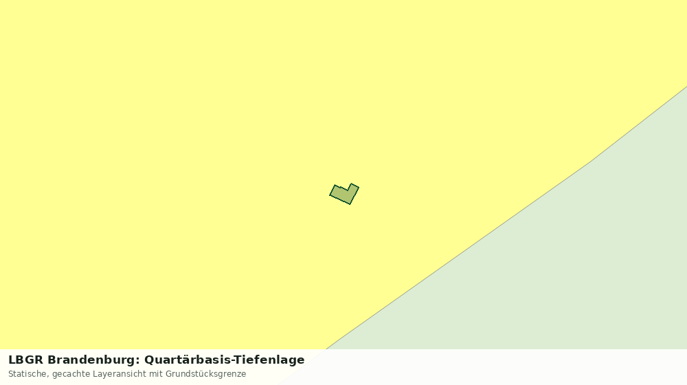 Statische Kartenansicht: LBGR Brandenburg: Quartärbasis-Tiefenlage
