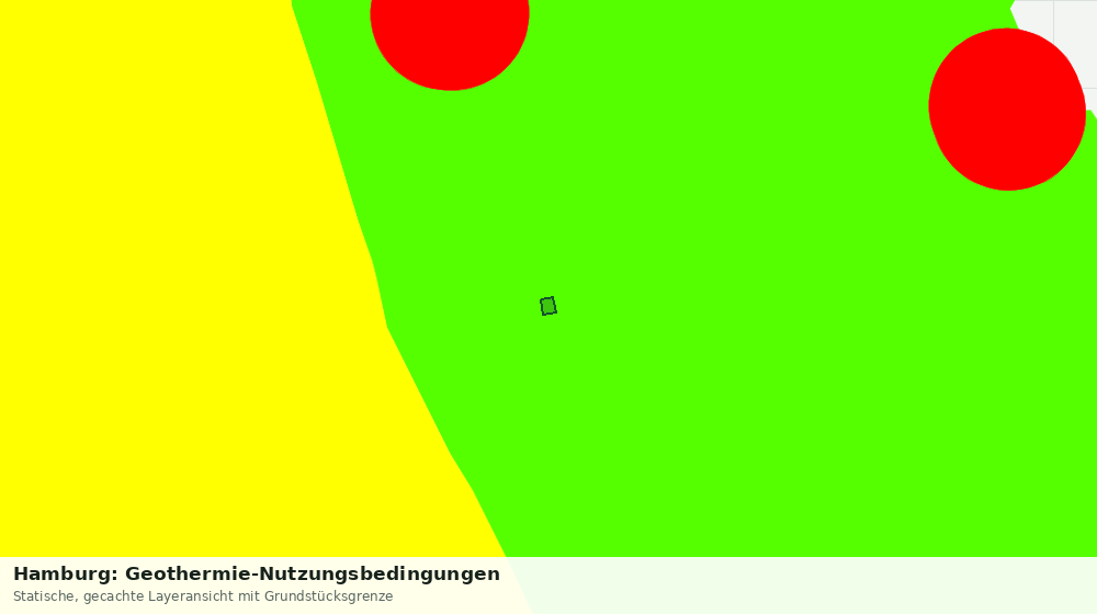 Statische Kartenansicht: Hamburg: Geothermie-Nutzungsbedingungen
