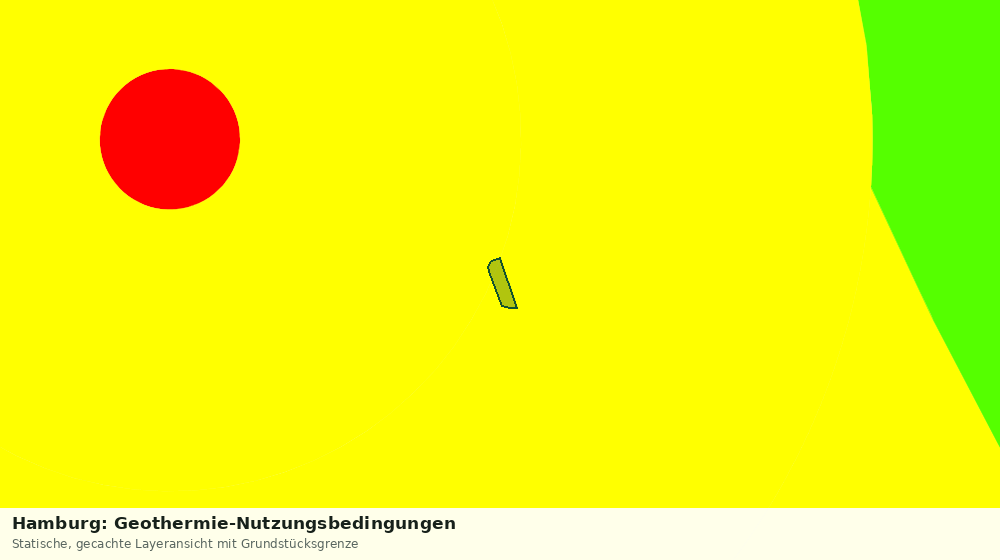 Statische Kartenansicht: Hamburg: Geothermie-Nutzungsbedingungen