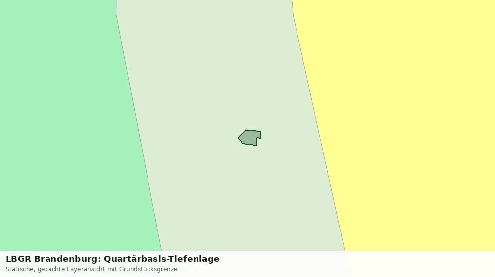 Statische Kartenansicht: LBGR Brandenburg: Quartärbasis-Tiefenlage