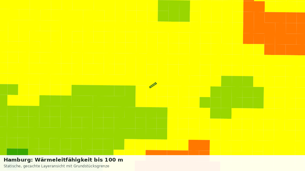Statische Kartenansicht: Hamburg: Wärmeleitfähigkeit bis 100 m
