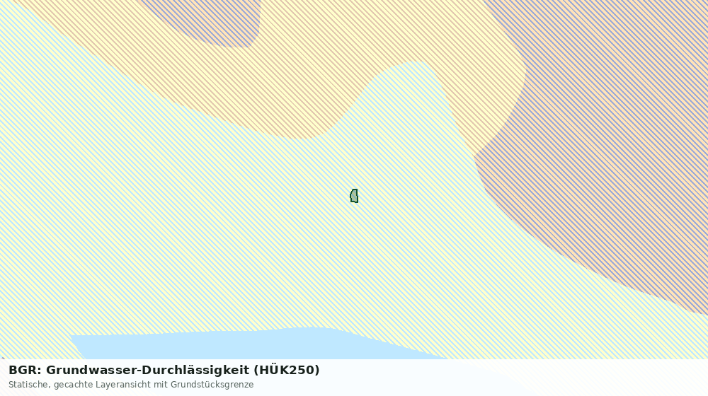 Statische Kartenansicht: BGR: Grundwasser-Durchlässigkeit (HÜK250)