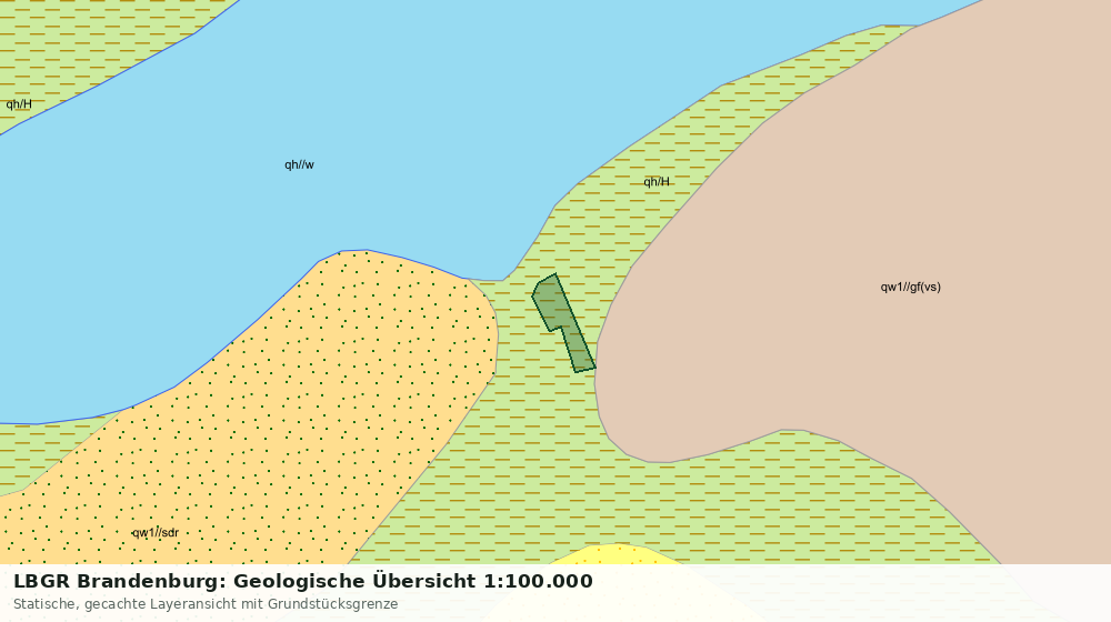 Statische Kartenansicht: LBGR Brandenburg: Geologische Übersicht 1:100.000