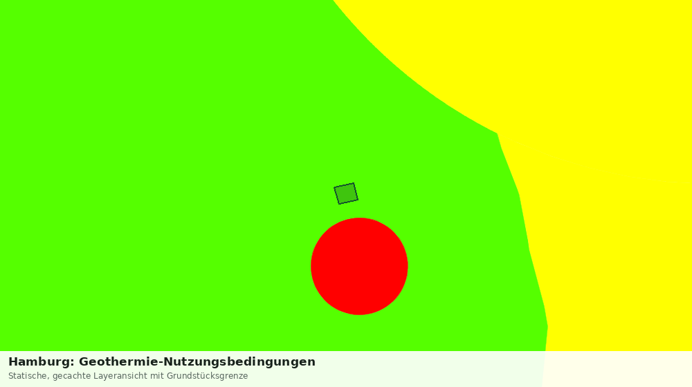 Statische Kartenansicht: Hamburg: Geothermie-Nutzungsbedingungen