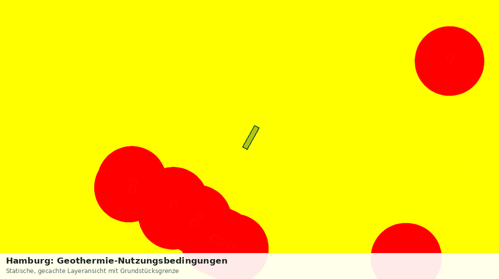 Statische Kartenansicht: Hamburg: Geothermie-Nutzungsbedingungen