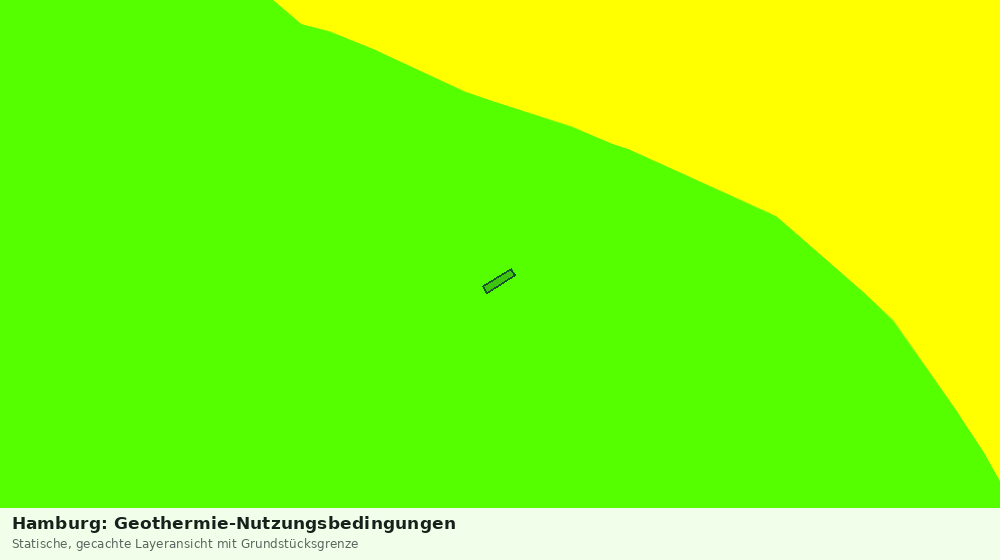 Statische Kartenansicht: Hamburg: Geothermie-Nutzungsbedingungen
