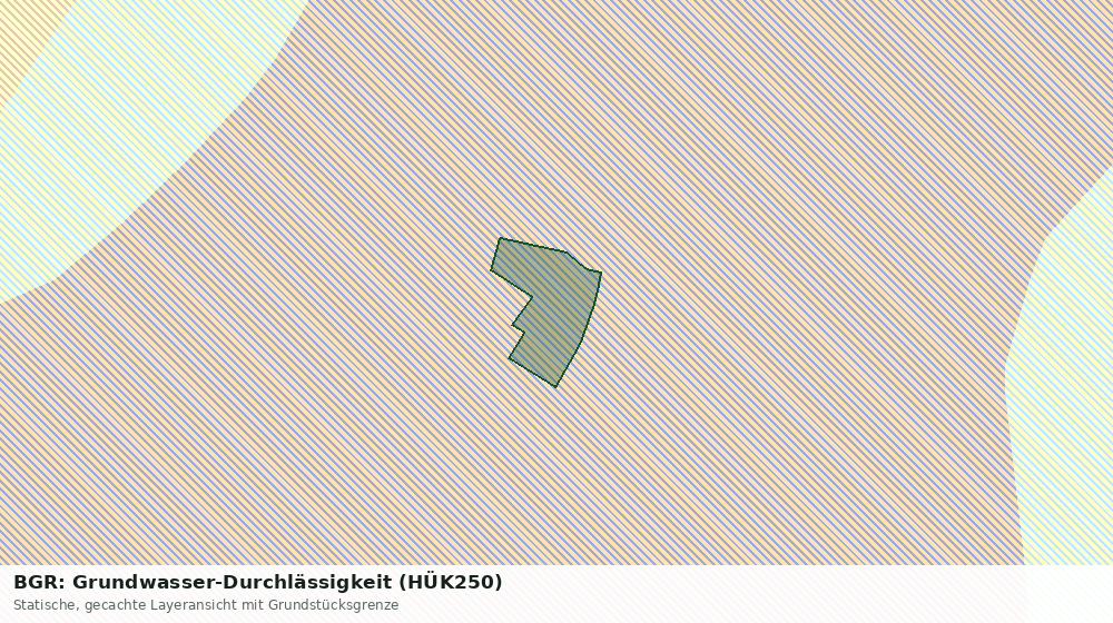 Statische Kartenansicht: BGR: Grundwasser-Durchlässigkeit (HÜK250)