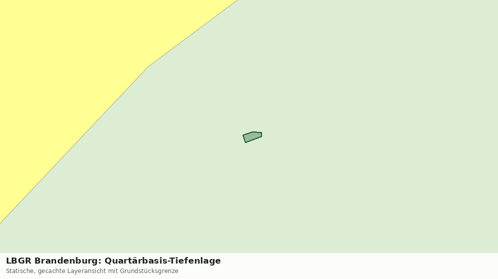 Statische Kartenansicht: LBGR Brandenburg: Quartärbasis-Tiefenlage