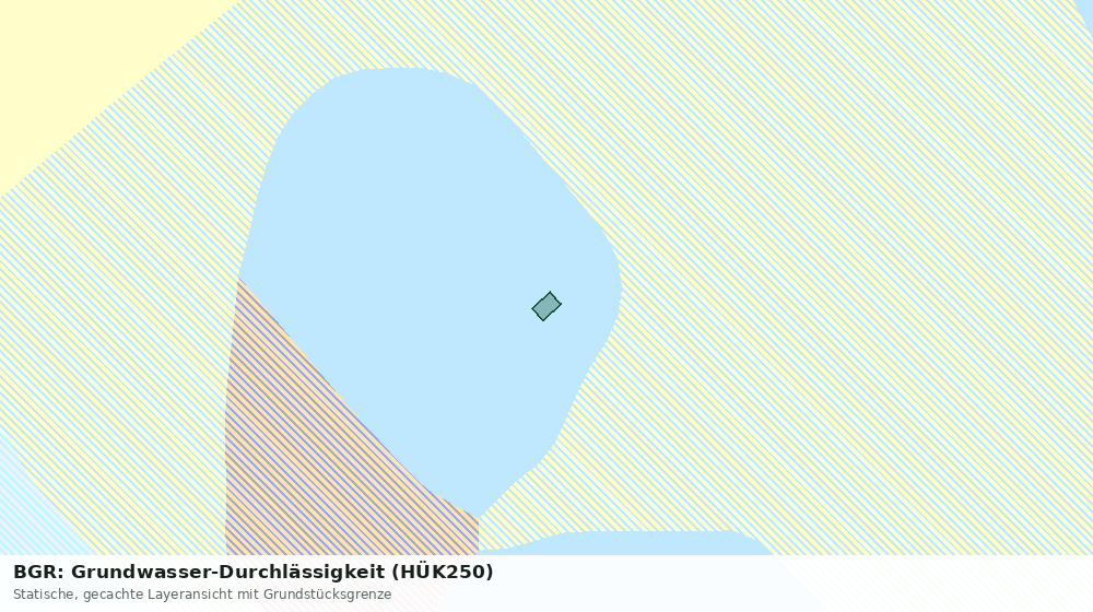 Statische Kartenansicht: BGR: Grundwasser-Durchlässigkeit (HÜK250)