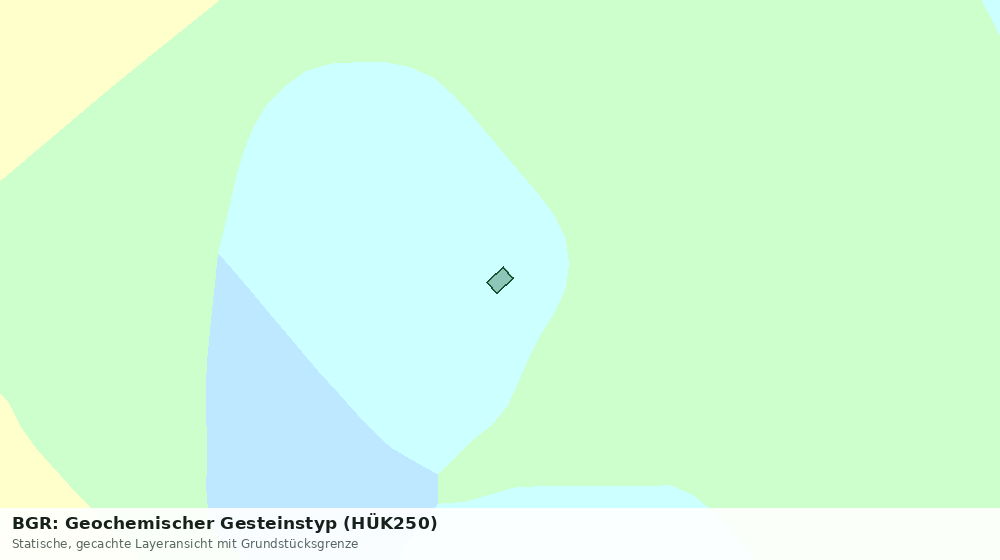 Statische Kartenansicht: BGR: Geochemischer Gesteinstyp (HÜK250)