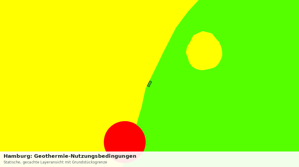 Statische Kartenansicht: Hamburg: Geothermie-Nutzungsbedingungen