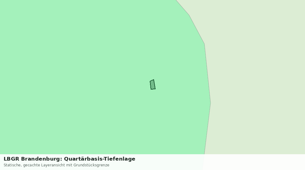 Statische Kartenansicht: LBGR Brandenburg: Quartärbasis-Tiefenlage