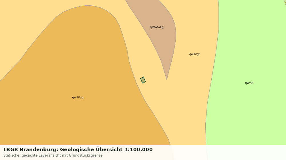 Statische Kartenansicht: LBGR Brandenburg: Geologische Übersicht 1:100.000