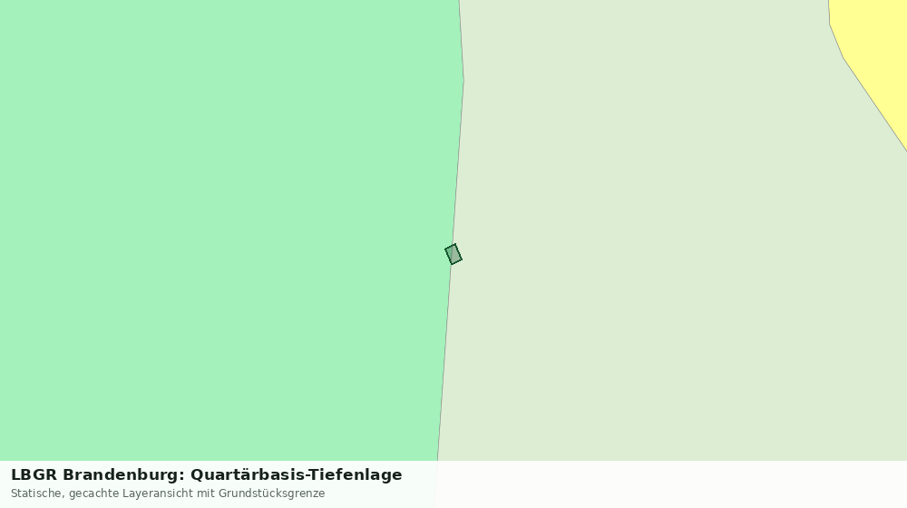 Statische Kartenansicht: LBGR Brandenburg: Quartärbasis-Tiefenlage