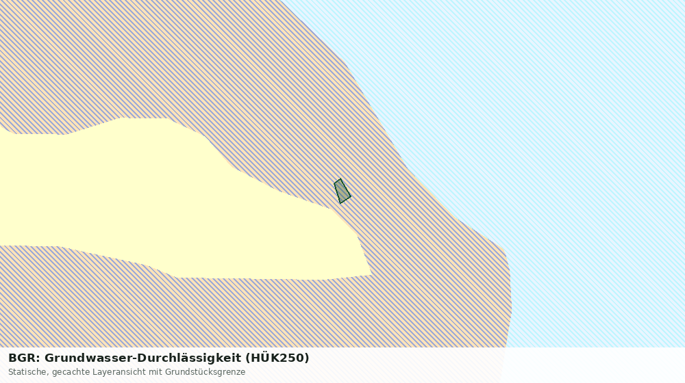 Statische Kartenansicht: BGR: Grundwasser-Durchlässigkeit (HÜK250)