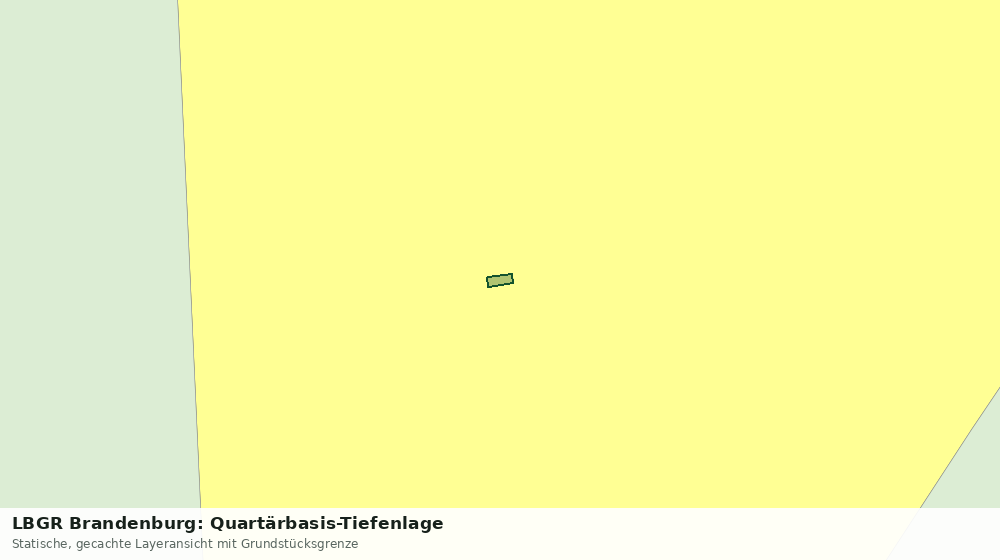 Statische Kartenansicht: LBGR Brandenburg: Quartärbasis-Tiefenlage