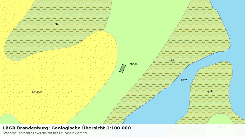 Statische Kartenansicht: LBGR Brandenburg: Geologische Übersicht 1:100.000