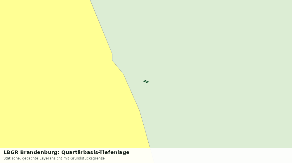 Statische Kartenansicht: LBGR Brandenburg: Quartärbasis-Tiefenlage
