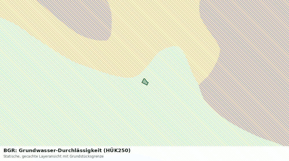 Statische Kartenansicht: BGR: Grundwasser-Durchlässigkeit (HÜK250)