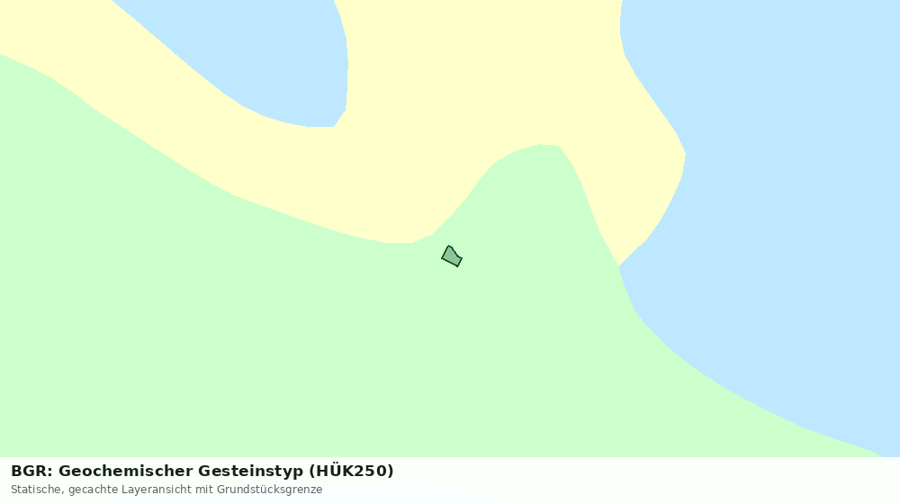 Statische Kartenansicht: BGR: Geochemischer Gesteinstyp (HÜK250)