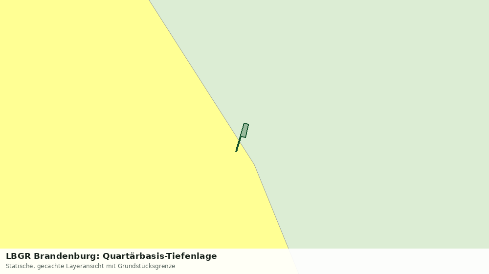 Statische Kartenansicht: LBGR Brandenburg: Quartärbasis-Tiefenlage