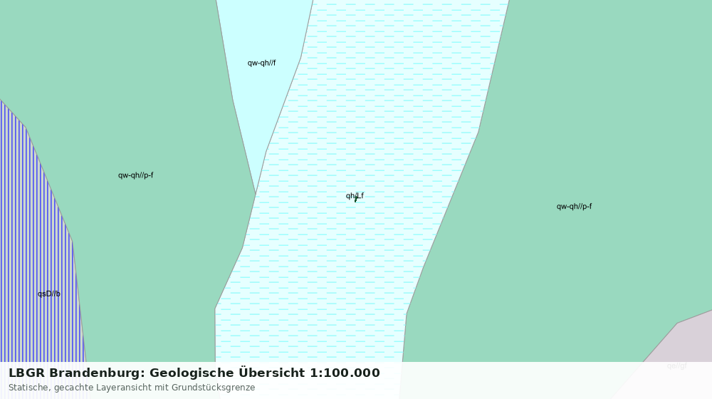 Statische Kartenansicht: LBGR Brandenburg: Geologische Übersicht 1:100.000