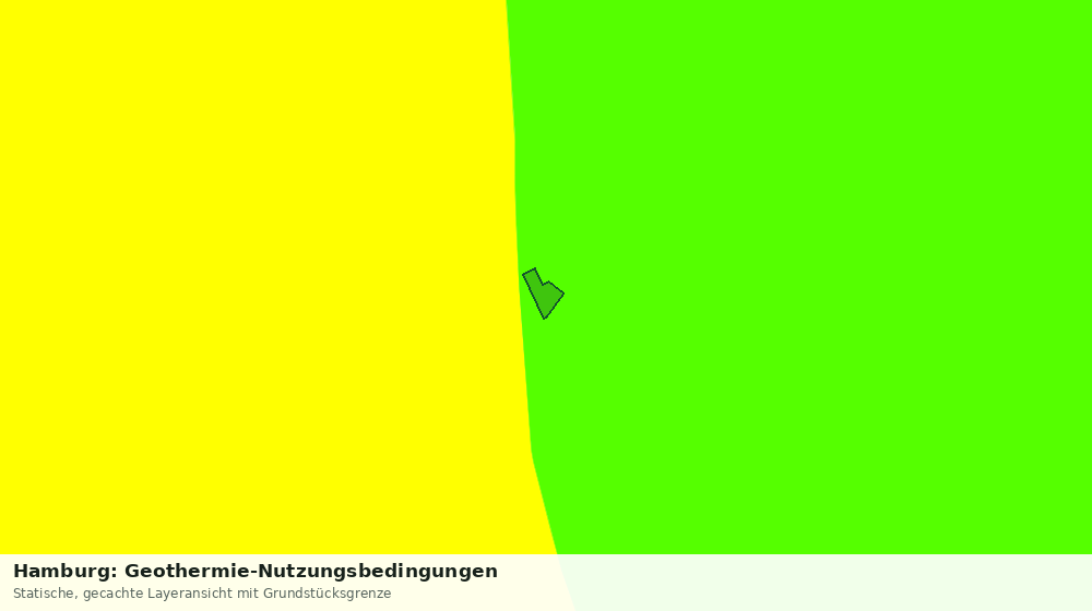 Statische Kartenansicht: Hamburg: Geothermie-Nutzungsbedingungen
