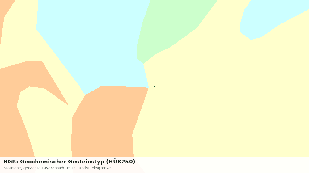 Statische Kartenansicht: BGR: Geochemischer Gesteinstyp (HÜK250)
