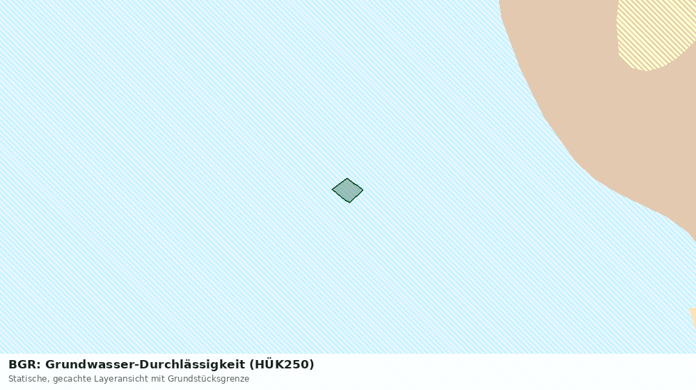 Statische Kartenansicht: BGR: Grundwasser-Durchlässigkeit (HÜK250)