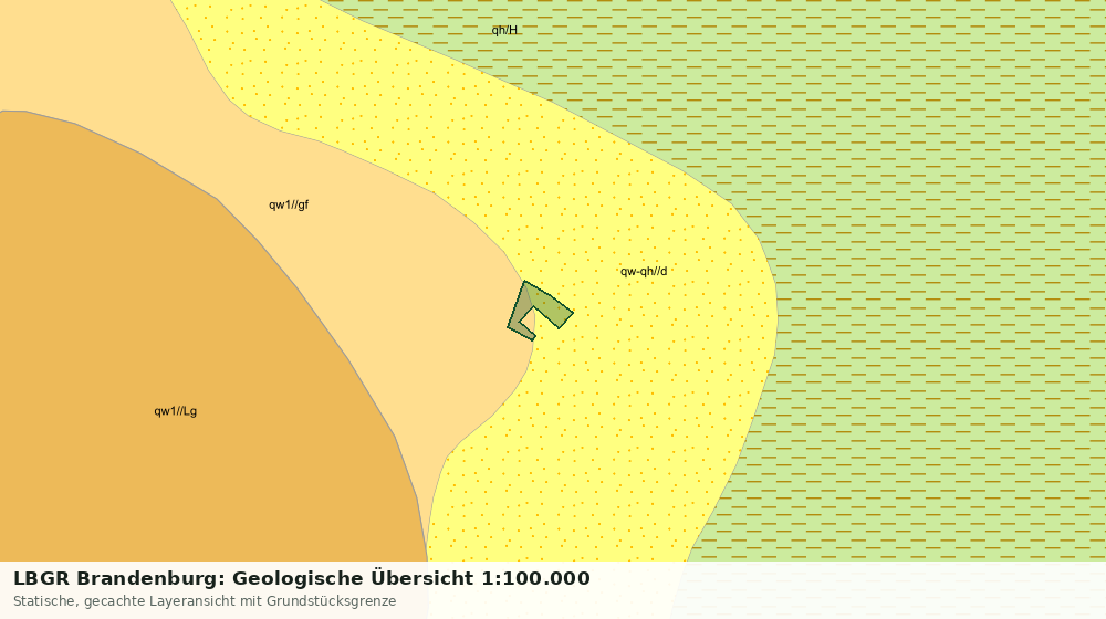 Statische Kartenansicht: LBGR Brandenburg: Geologische Übersicht 1:100.000